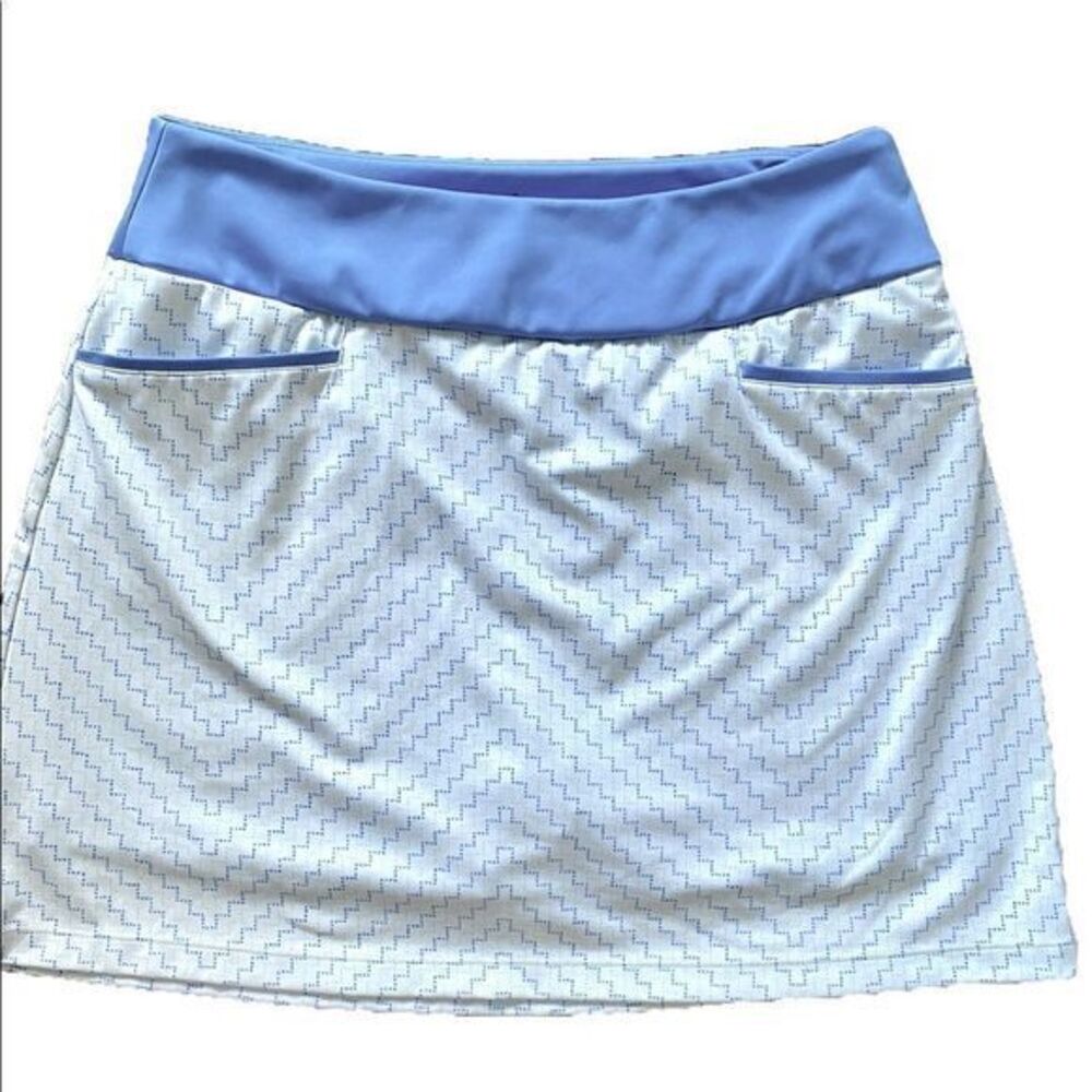 Adidas Climacool Skort - S blue /white print   Polyester spandex